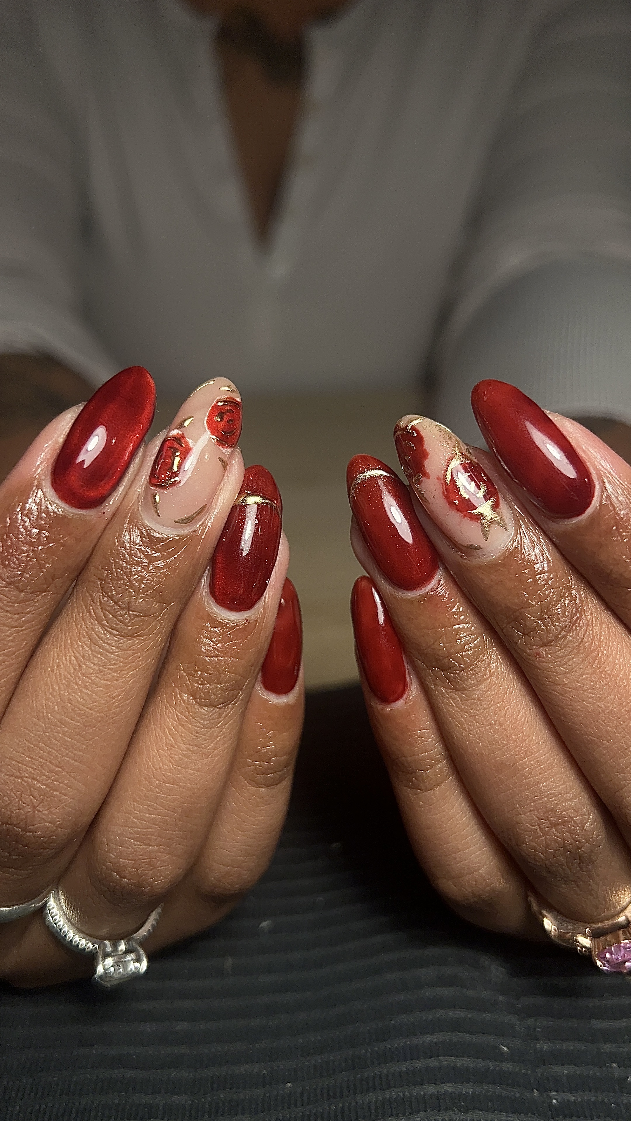 Nail art details from the NailsByMadhu studio